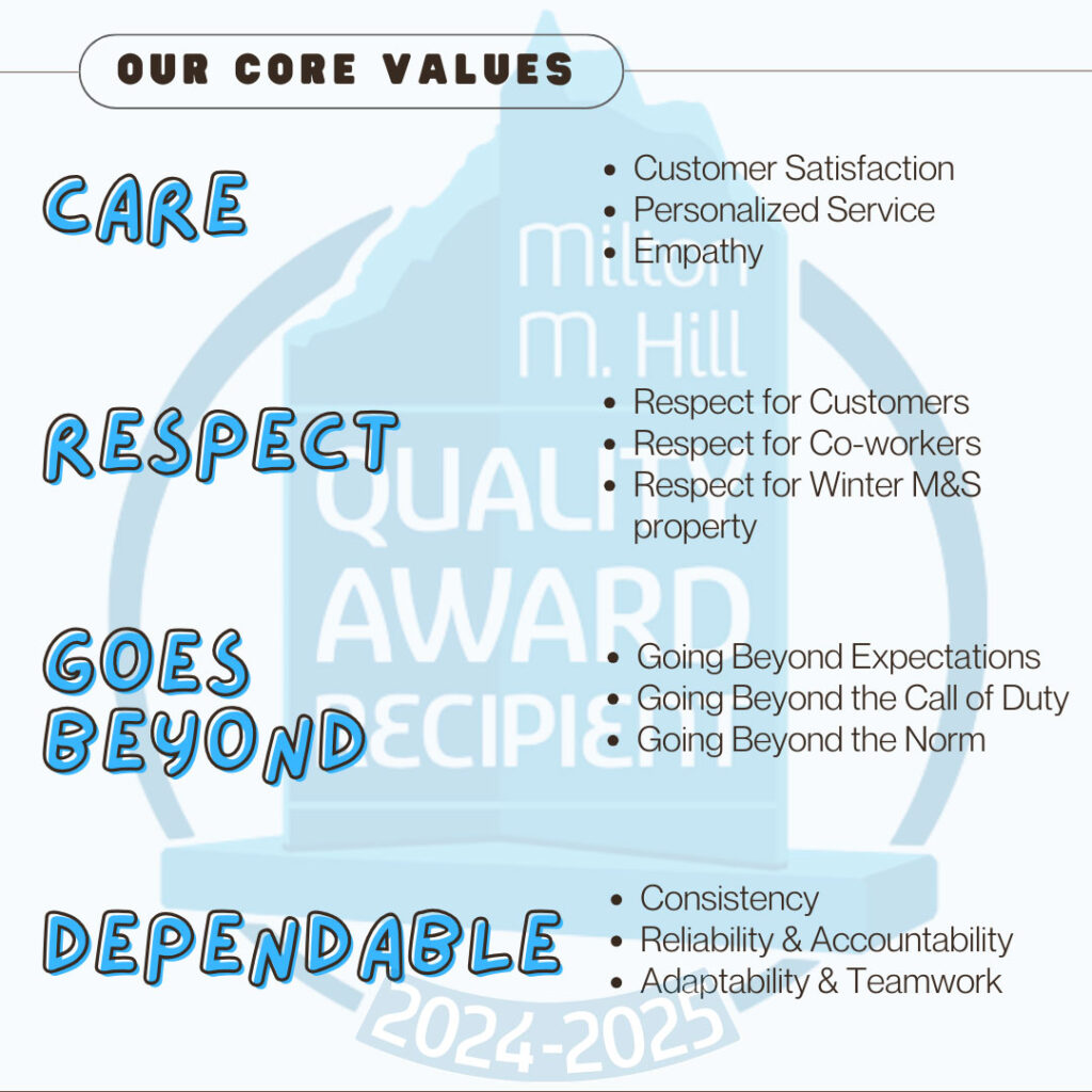 winter moving core values